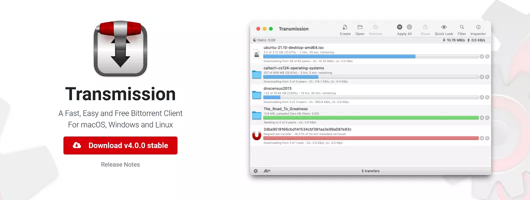 图片[1]-Transmission 下载器：轻量高效的开源 BT 种子下载工具！-零度博客
