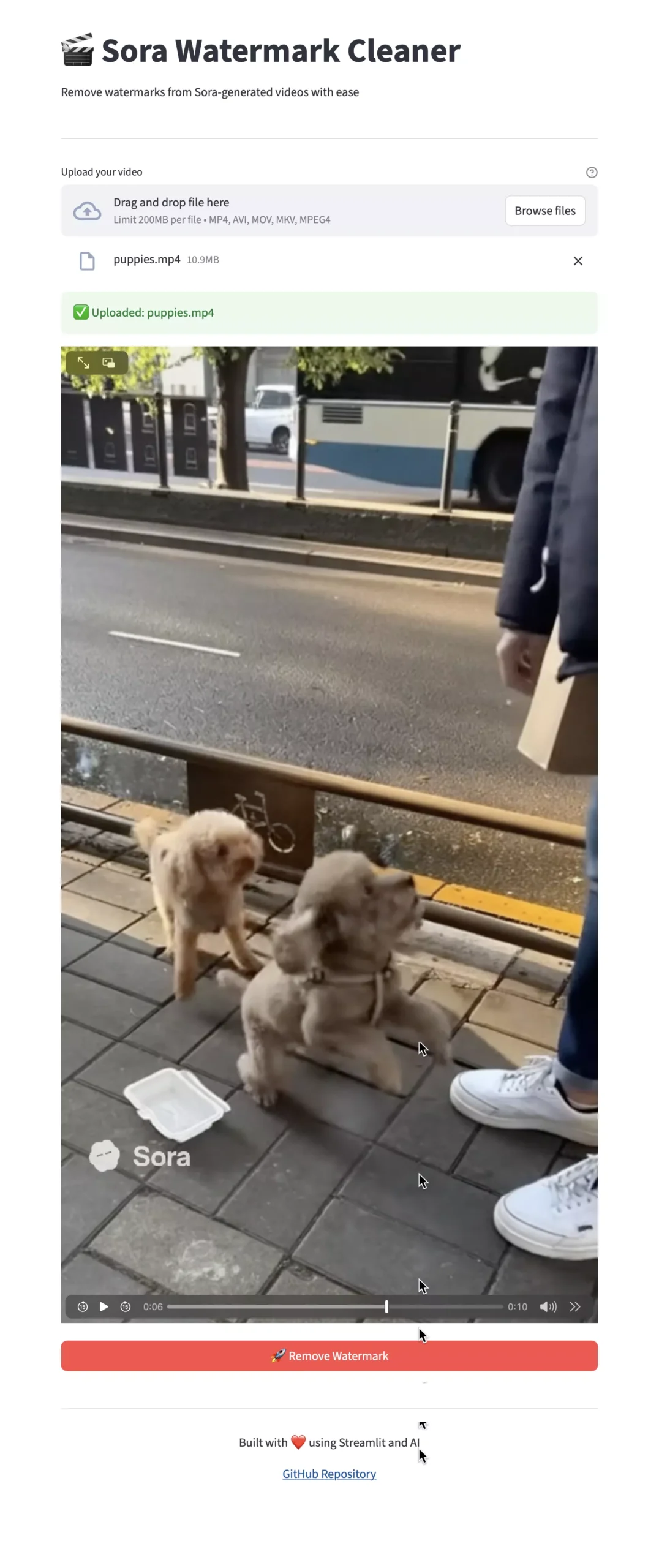 SoraWatermarkCleaner 安装教程!本地离线去Sora 2视频水印、免费开源!-三七九技术汇