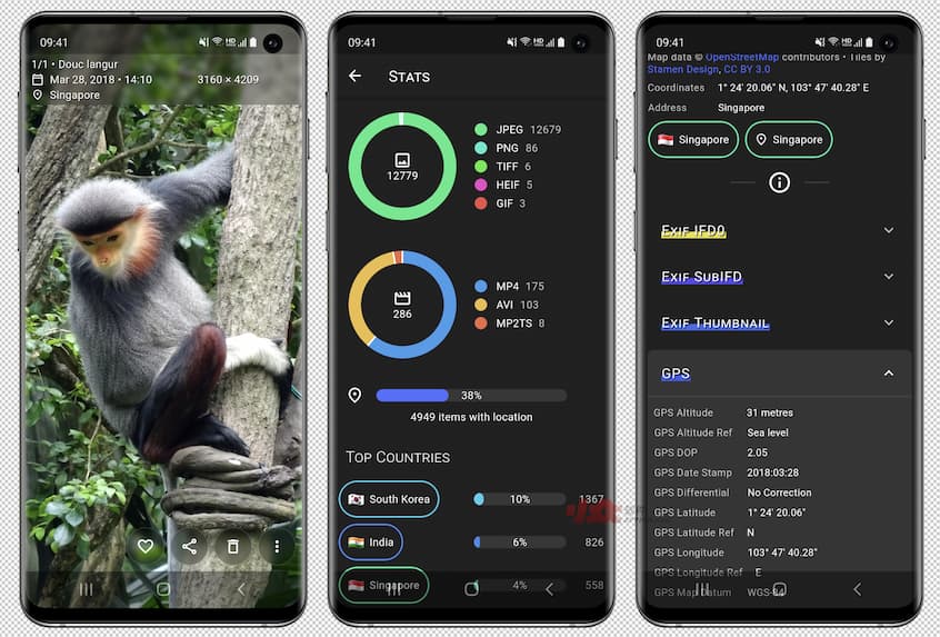 Aves Gallery - 开源相册和图片 EXIF 原数据浏览器[Android] 1