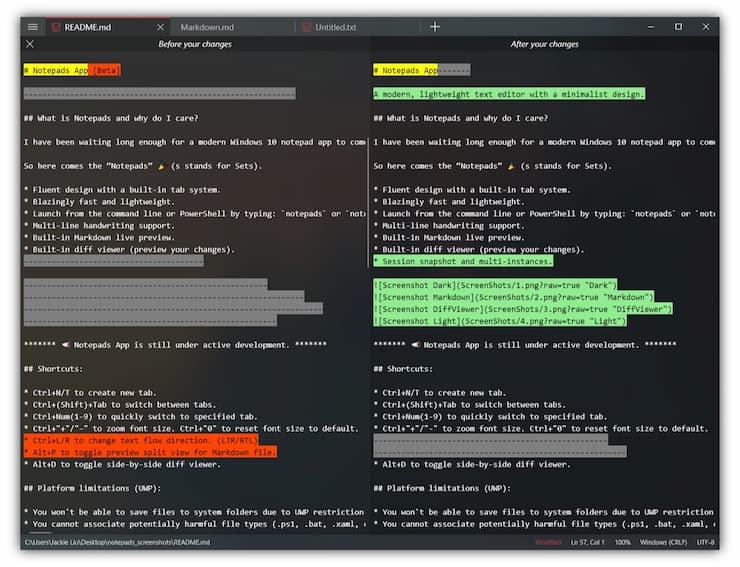 Notepads - 现代、轻量、极简主义设计的开源文本编辑器[Windows]