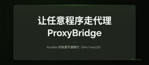 ProxyBridge:Proxifier 的免费开源替代,让任意程序走代理(Win/macOS)-三七九技术汇